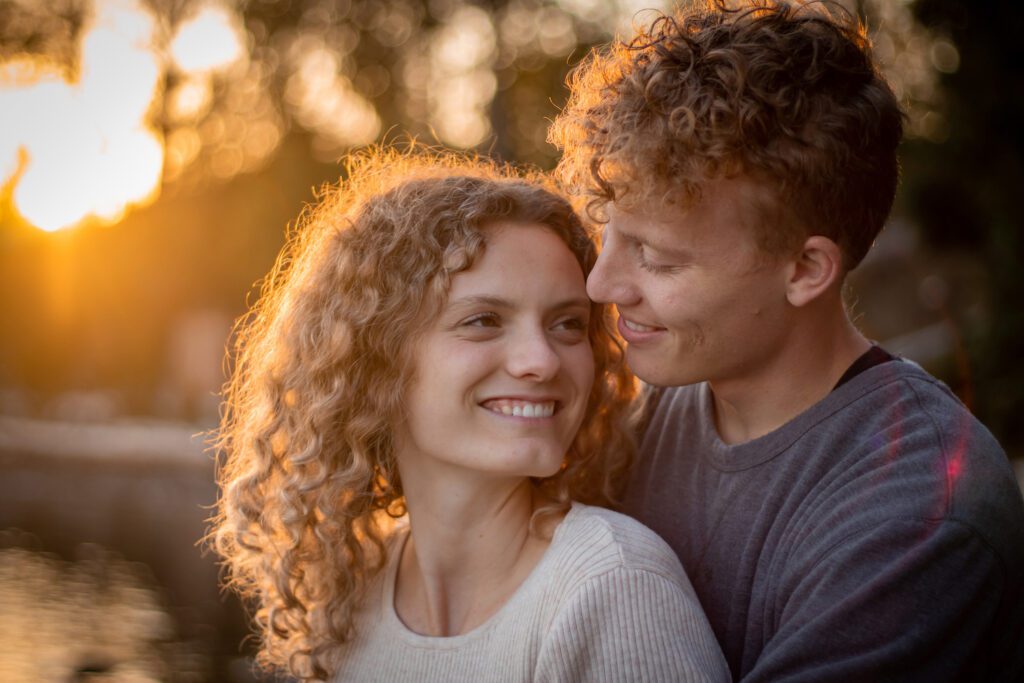 romantic loving sunset beach couple photoshoot victoria bc photography